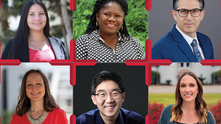 Six San Diego State University faculty members were selected as Presidential Research Fellows. (SDSU)